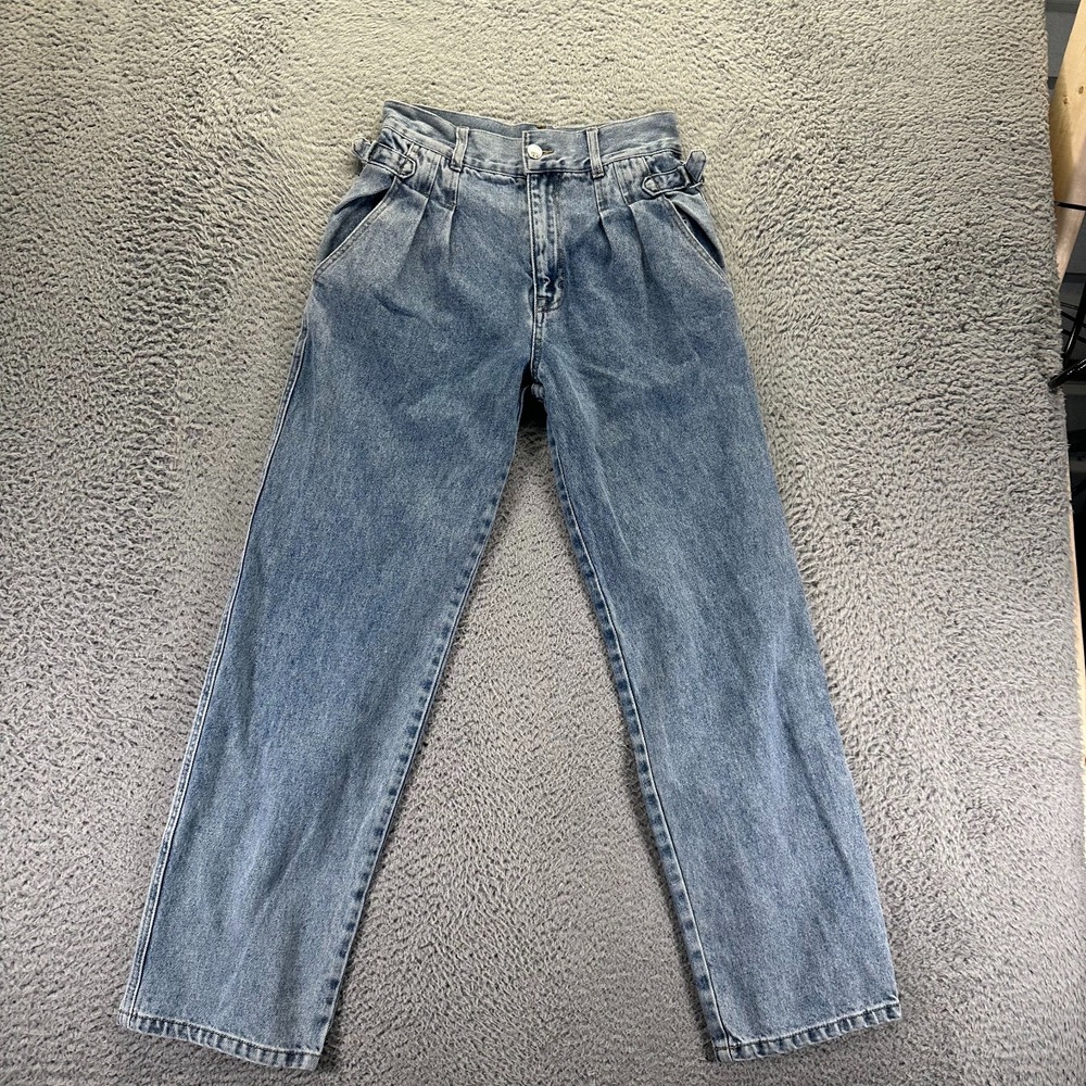Forever 21 Jeans Womens 26x30 Blue Cotton Denim Straight Workwear Faded Travel